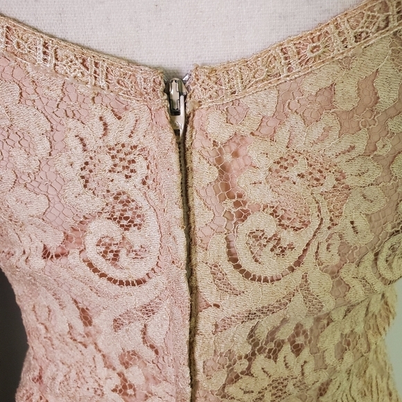 Vintage Ricki Lang by Nuit Lace Applique Dress - Picture 9 of 11